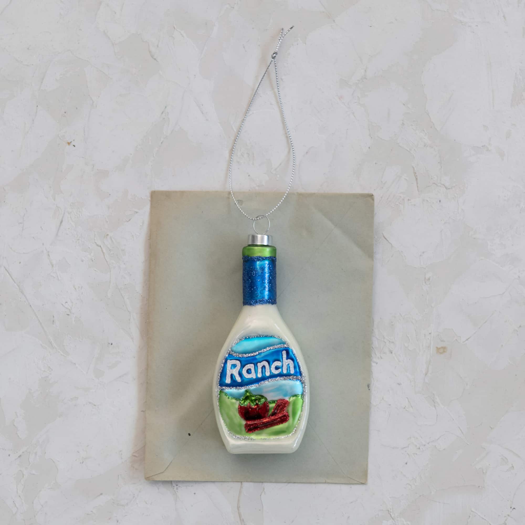 Hello Honey® 4.5" Glass Ranch Dressing Bottle Ornament